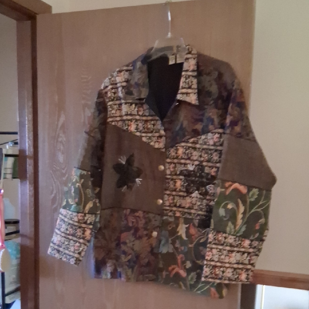Floral Patchwork Jacket - image 1
